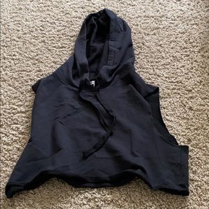 hooded crop top